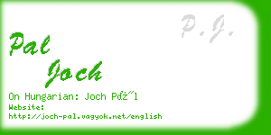 pal joch business card